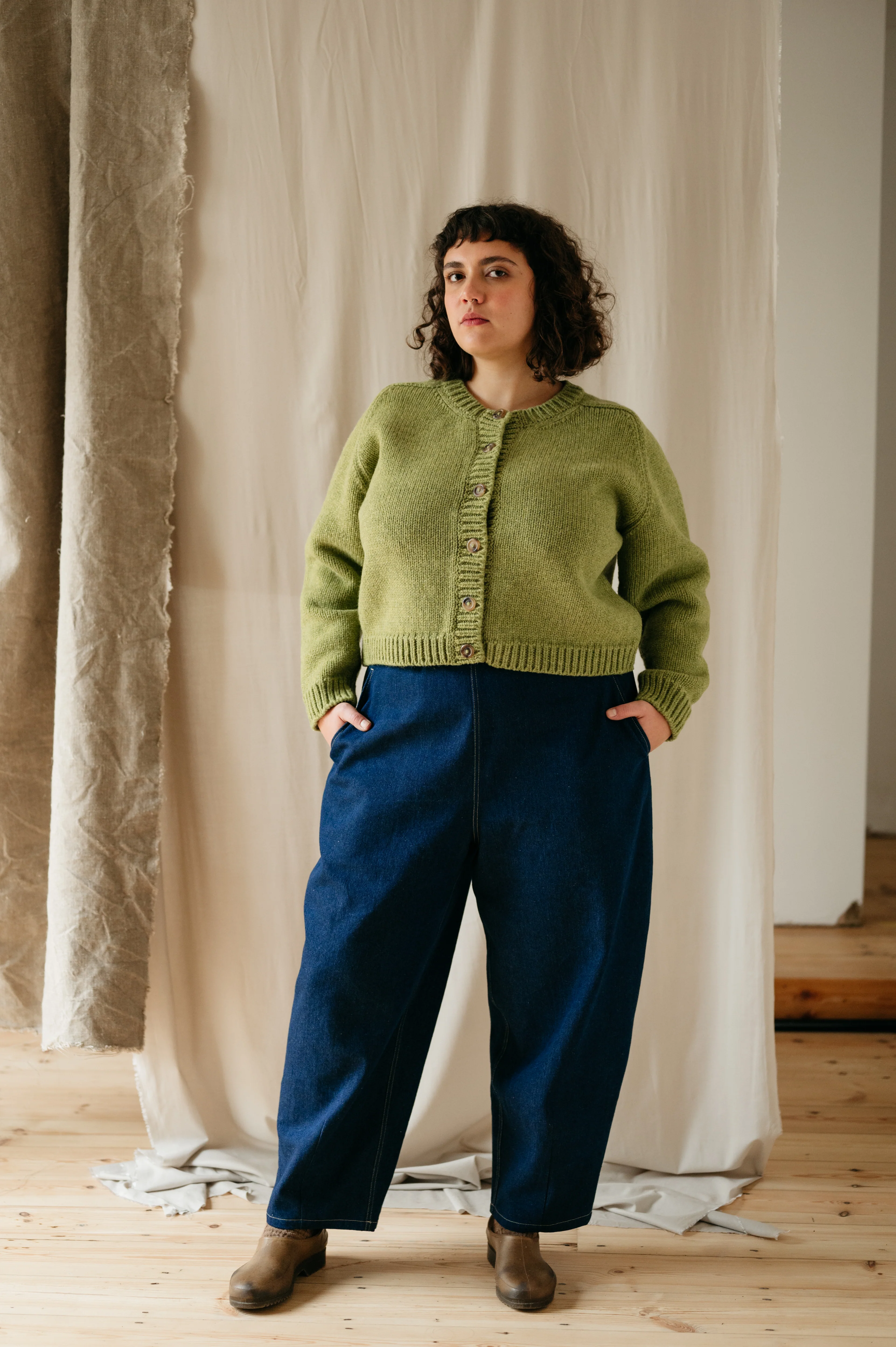 Atwin The Label - The Barrel Leg Trousers In Indigo Denim - Image 3