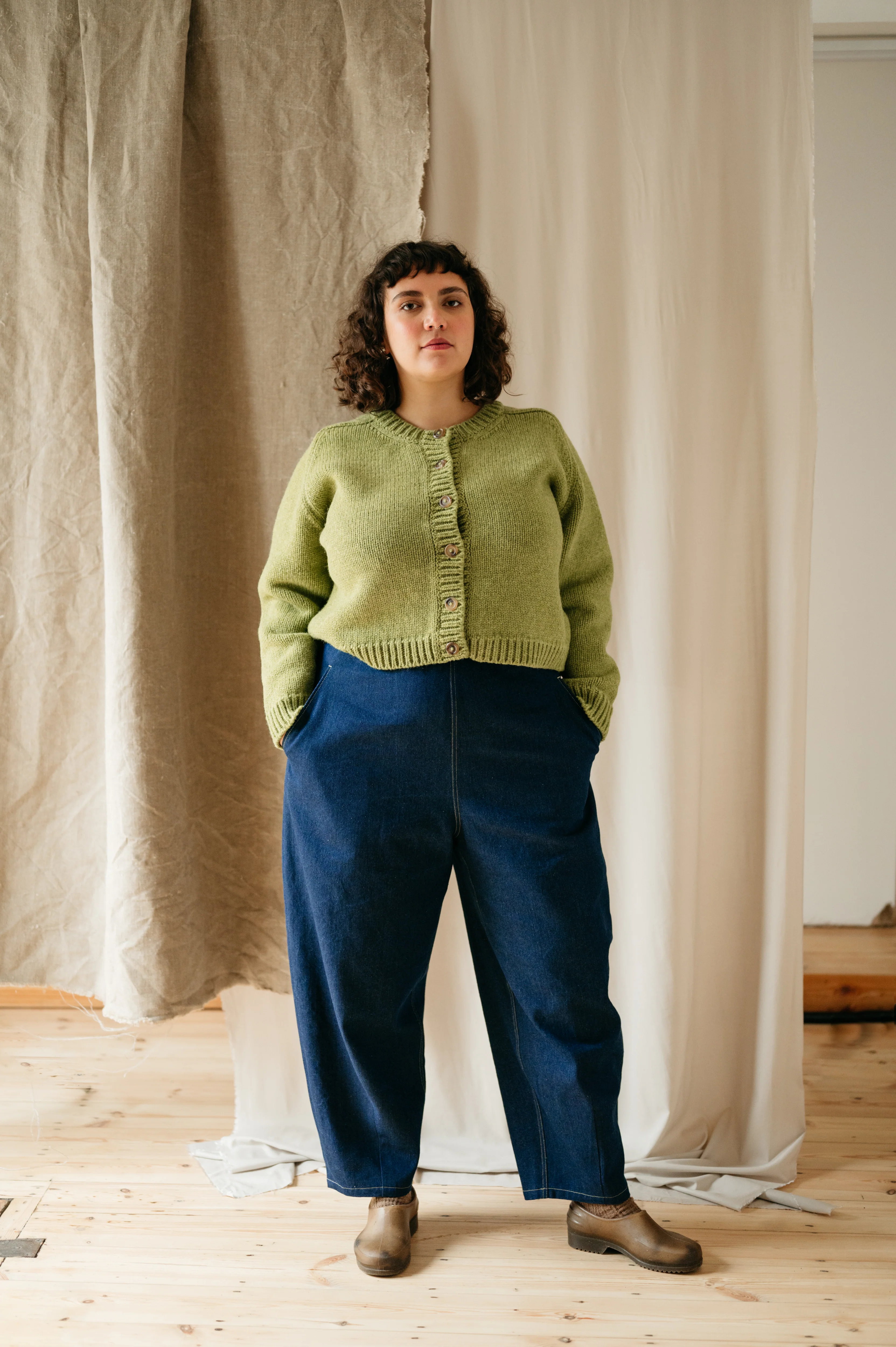 Atwin The Label - The Barrel Leg Trousers In Indigo Denim - Image 7