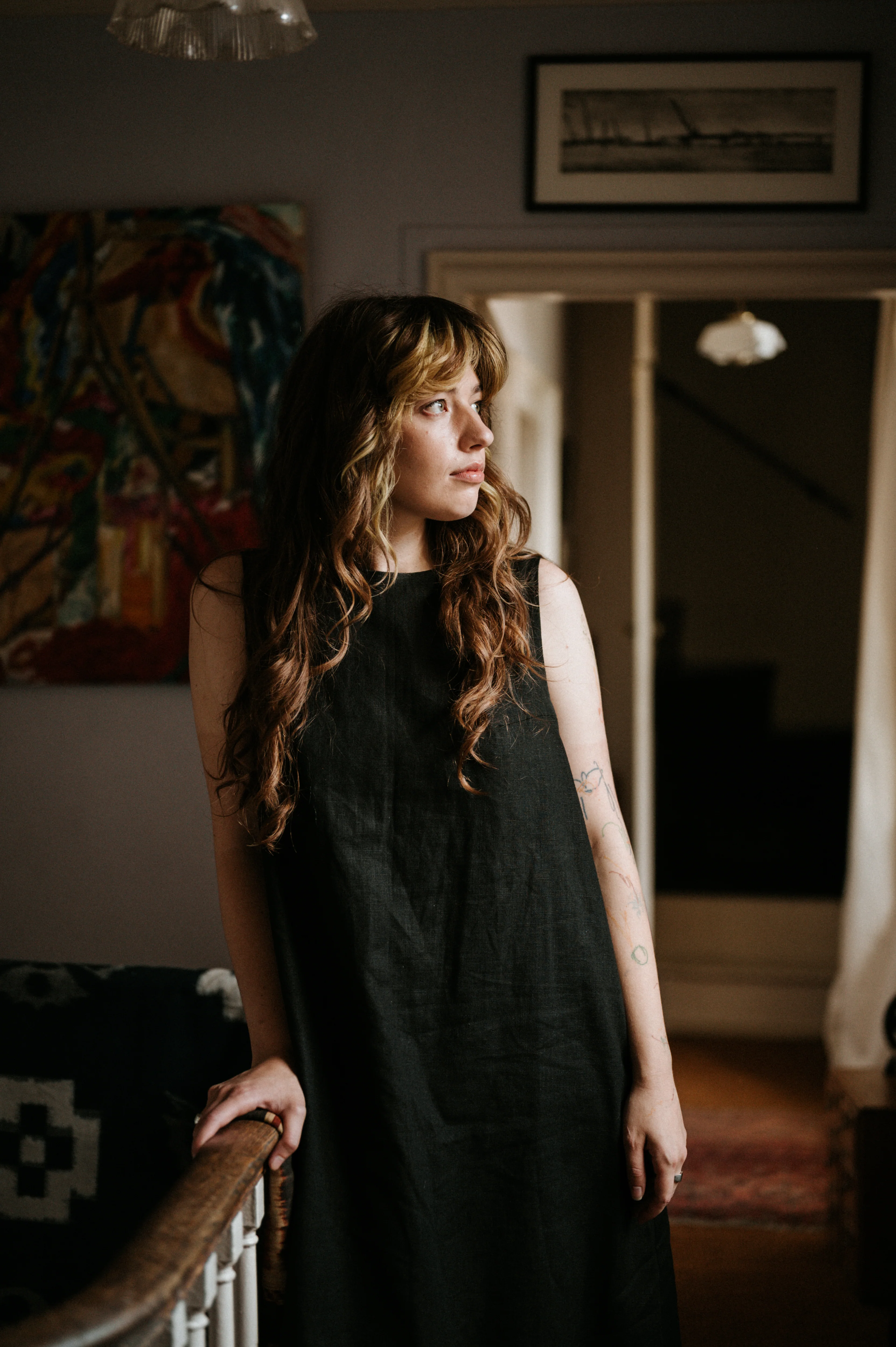 Atwin The Label - The Daily Dress In Black Ramie Linen - Image 3