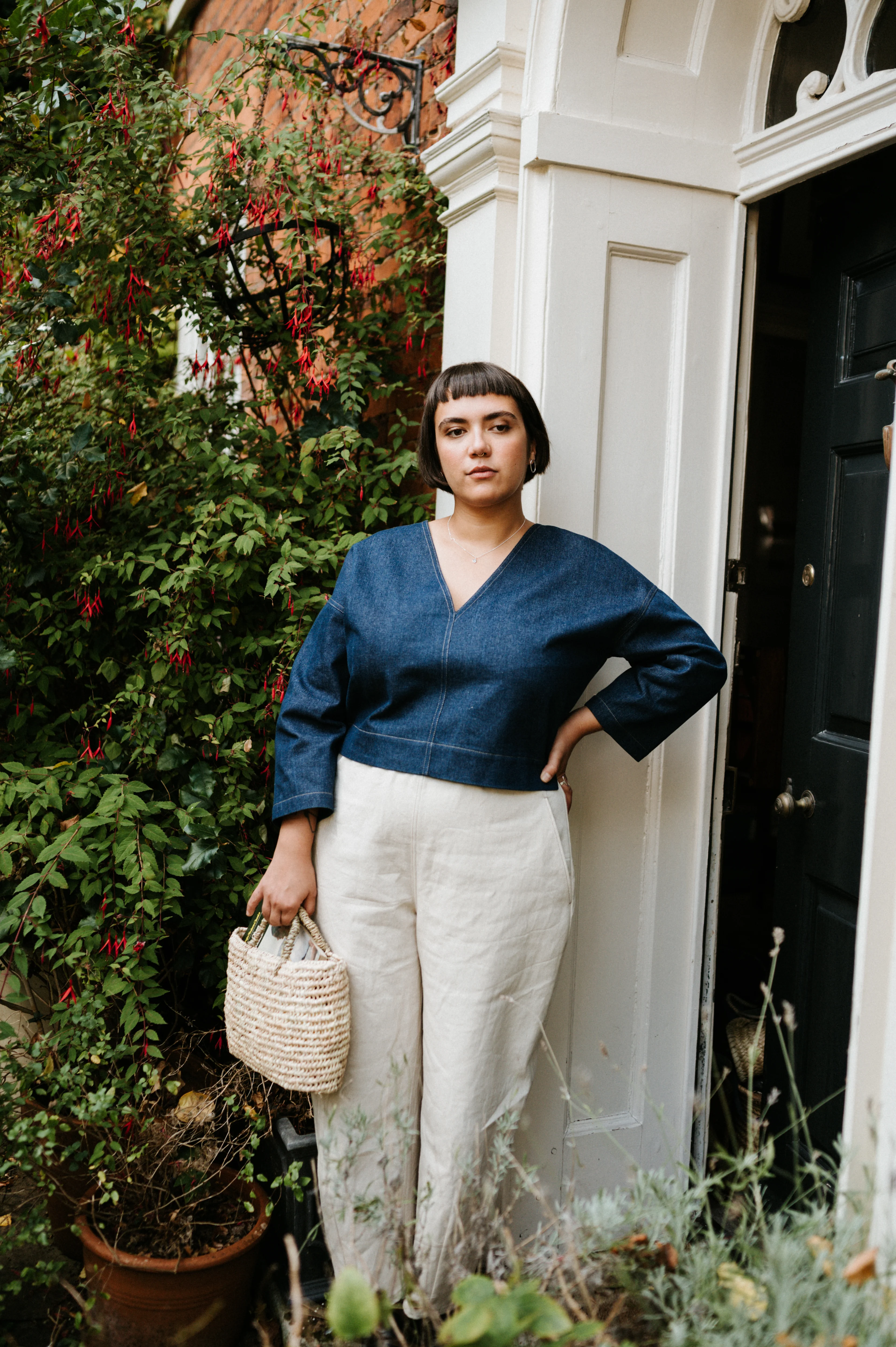 Atwin The Label - The Reversible Top In Indigo Denim - Image 4