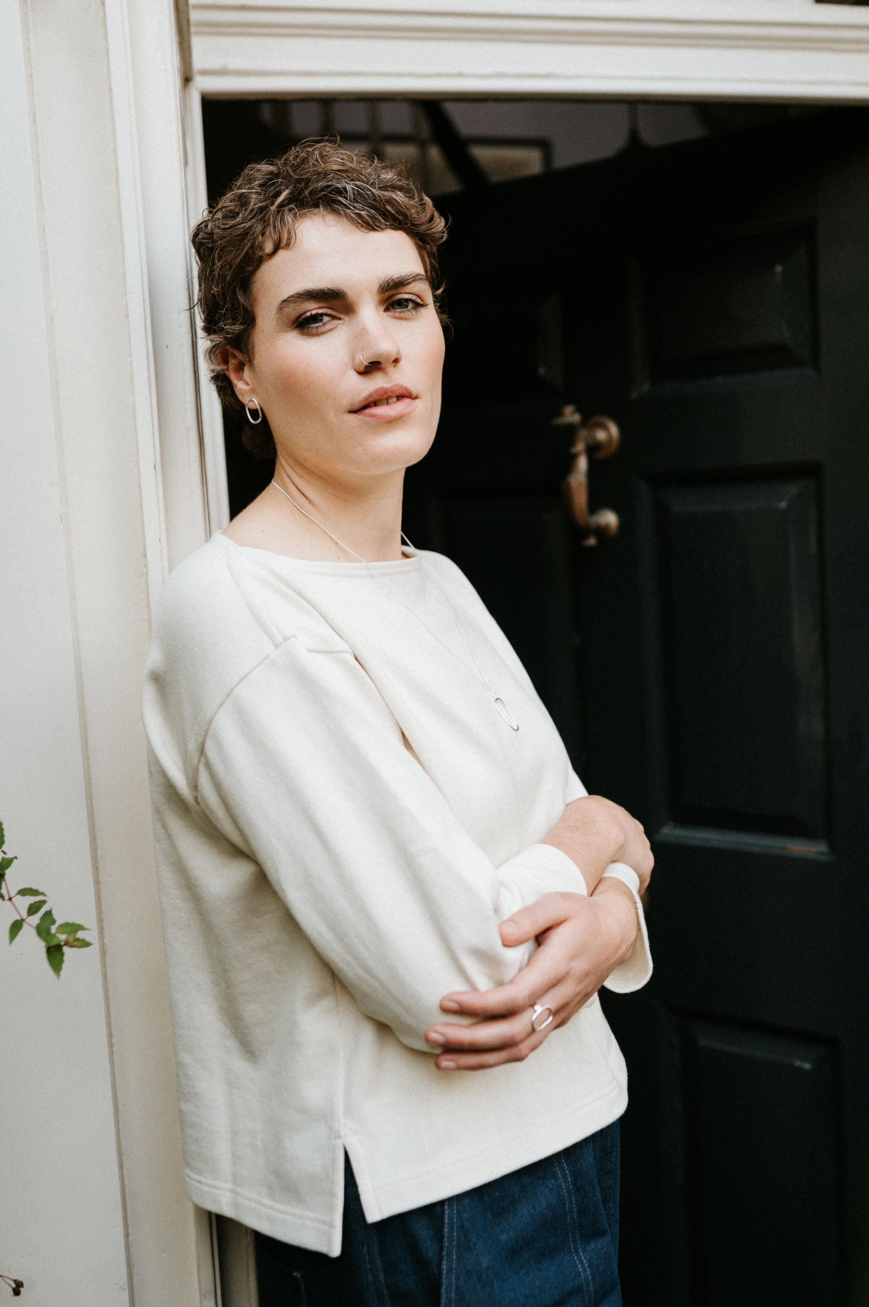 Atwin The Label - The Smock In Ecru Cotton Jersey - Image 3