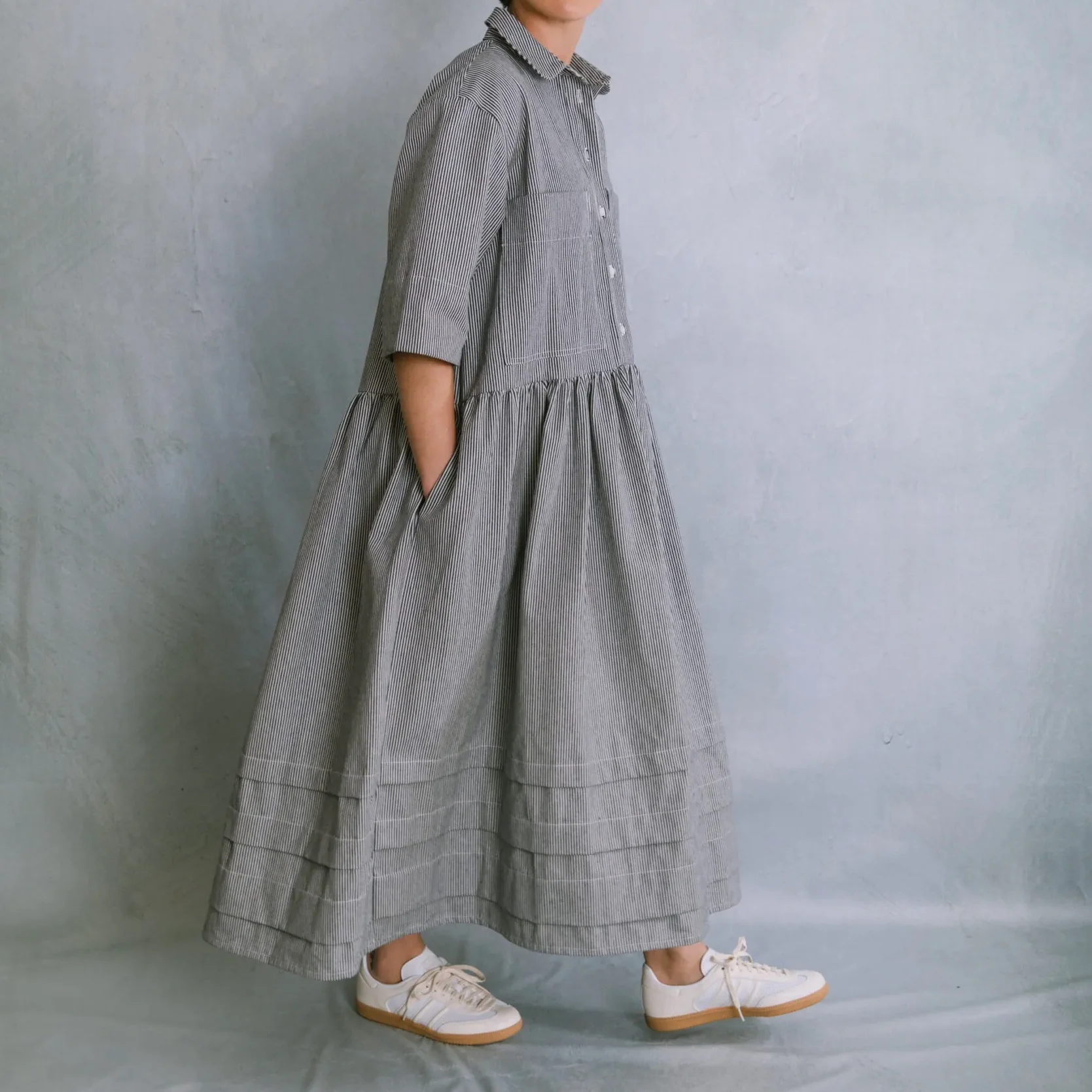 Charl Knitwear - Sailor Stripe Dress - Image 3