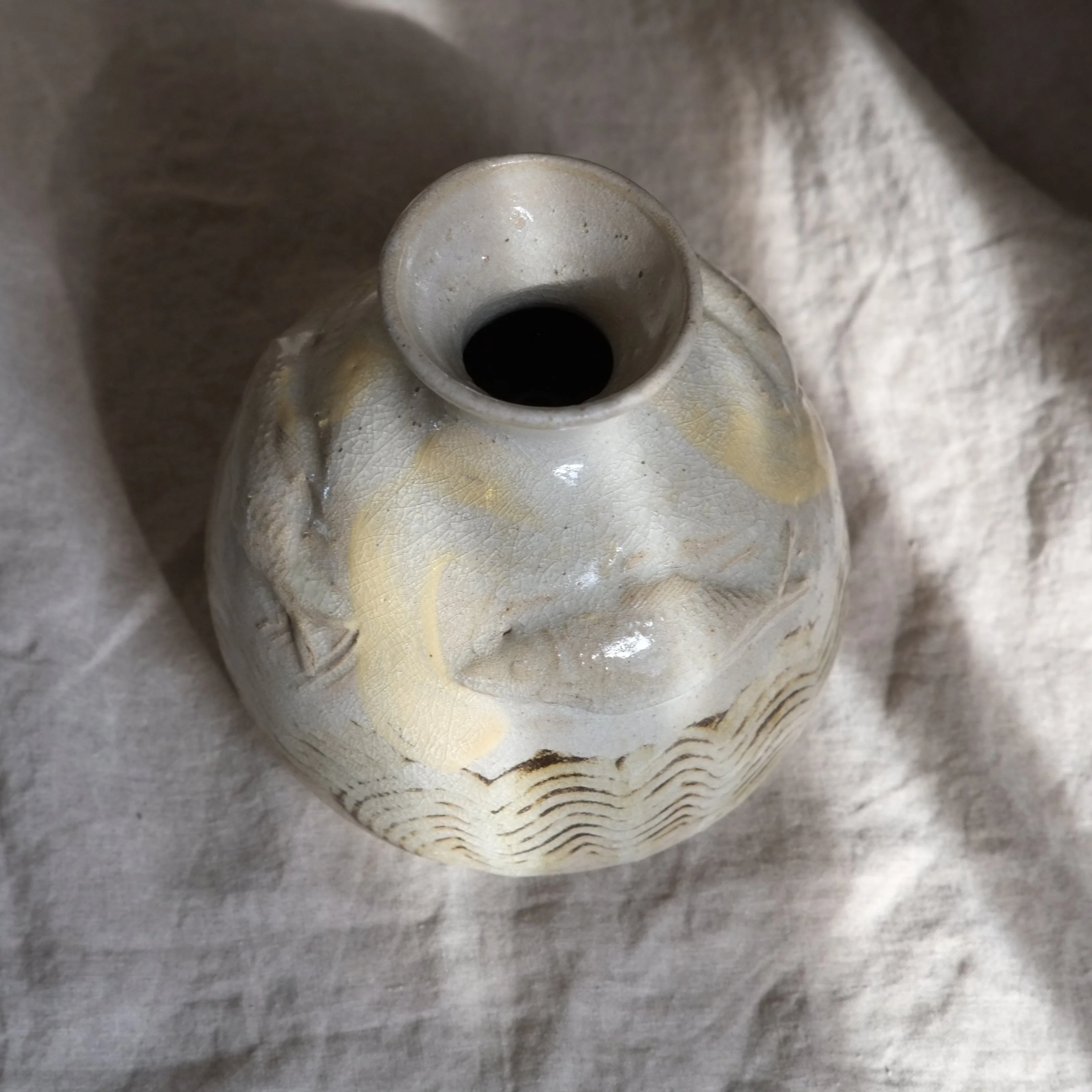 Henry Anderson-Brown - Large Stoneware Vase With Fish Motif - Image 3