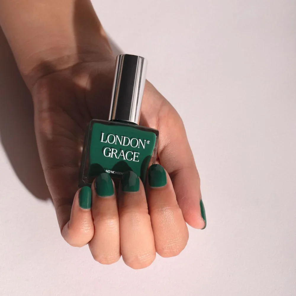 London Grace - Lucy Forest Green Nail Varnish - Image 3