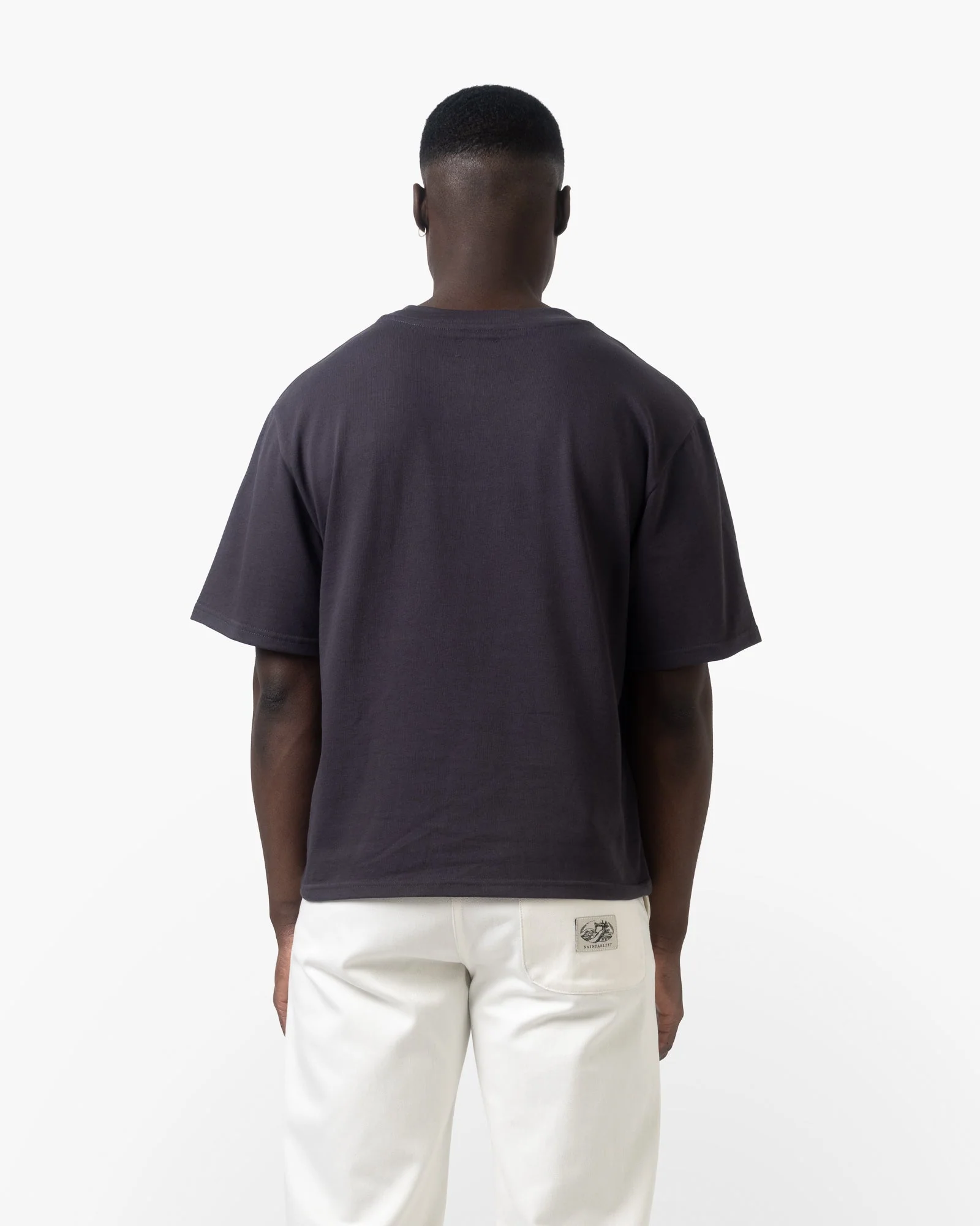 SAINTABLETT - Tee001 In Charcoal - Image 3