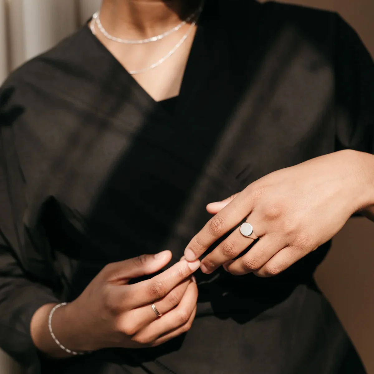 Studio Adorn - Round Signet Ring - Image 3