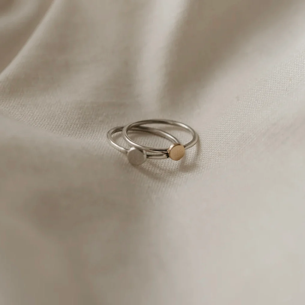 Studio Adorn - Zero Waste Silver Pebble Ring - Image 3