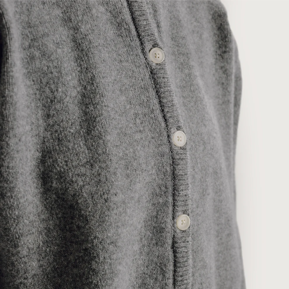 The Gather - The Poppy Cardigan In Grey - Image 3