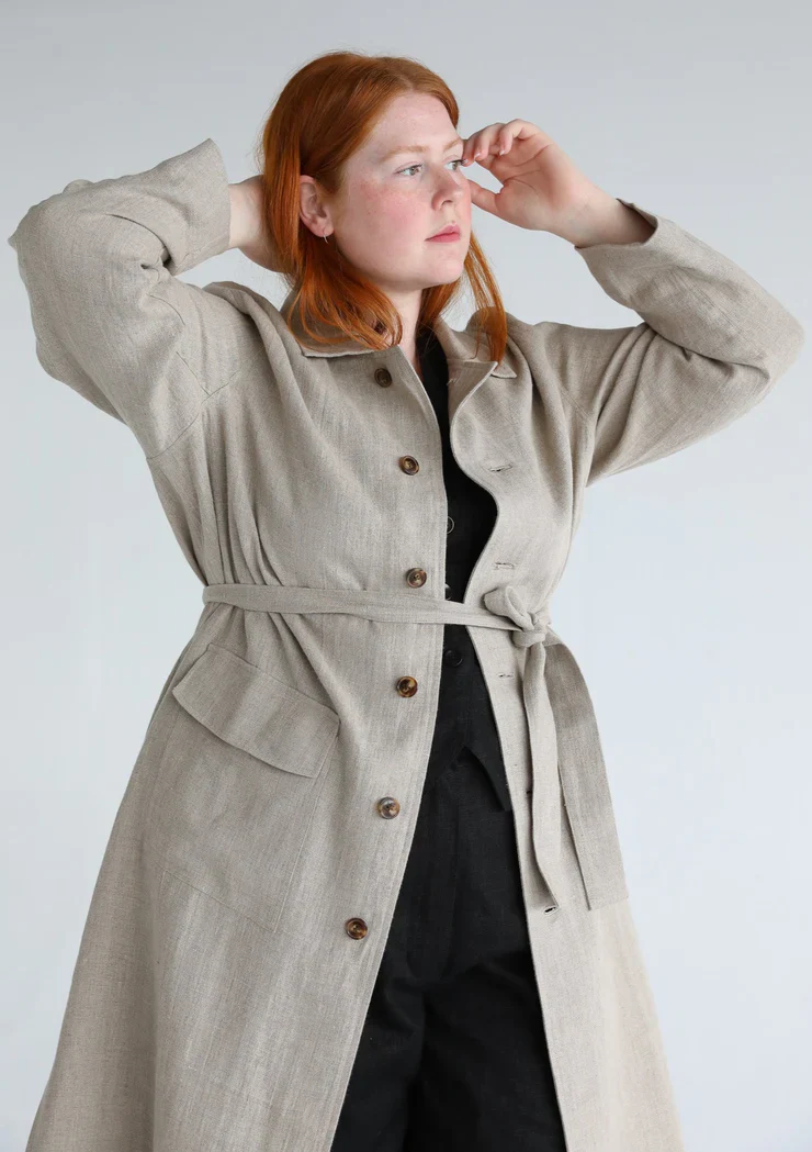 Xi Atelier - Yves Linen Coat - Image 3