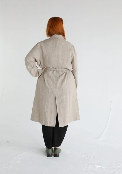 Xi Atelier - Yves Linen Coat - Image 4